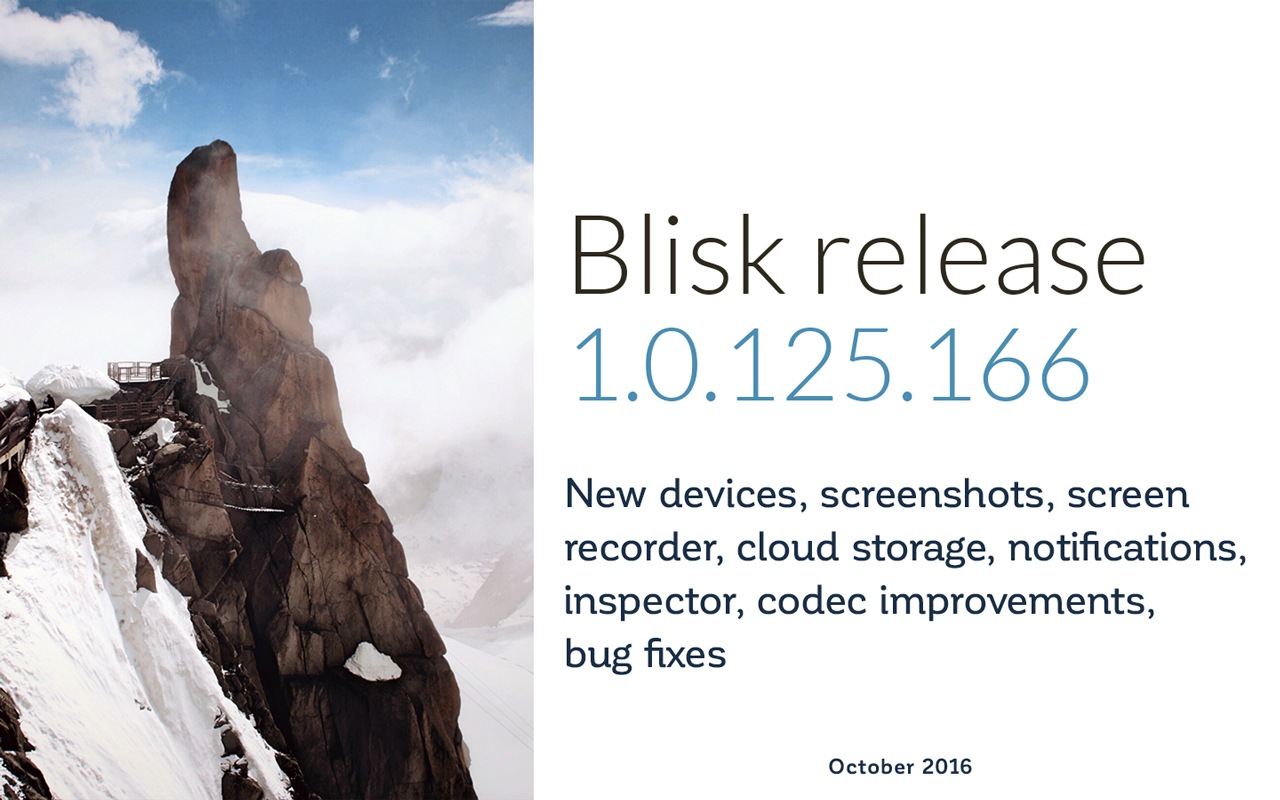 Blisk release 1.0.125.166