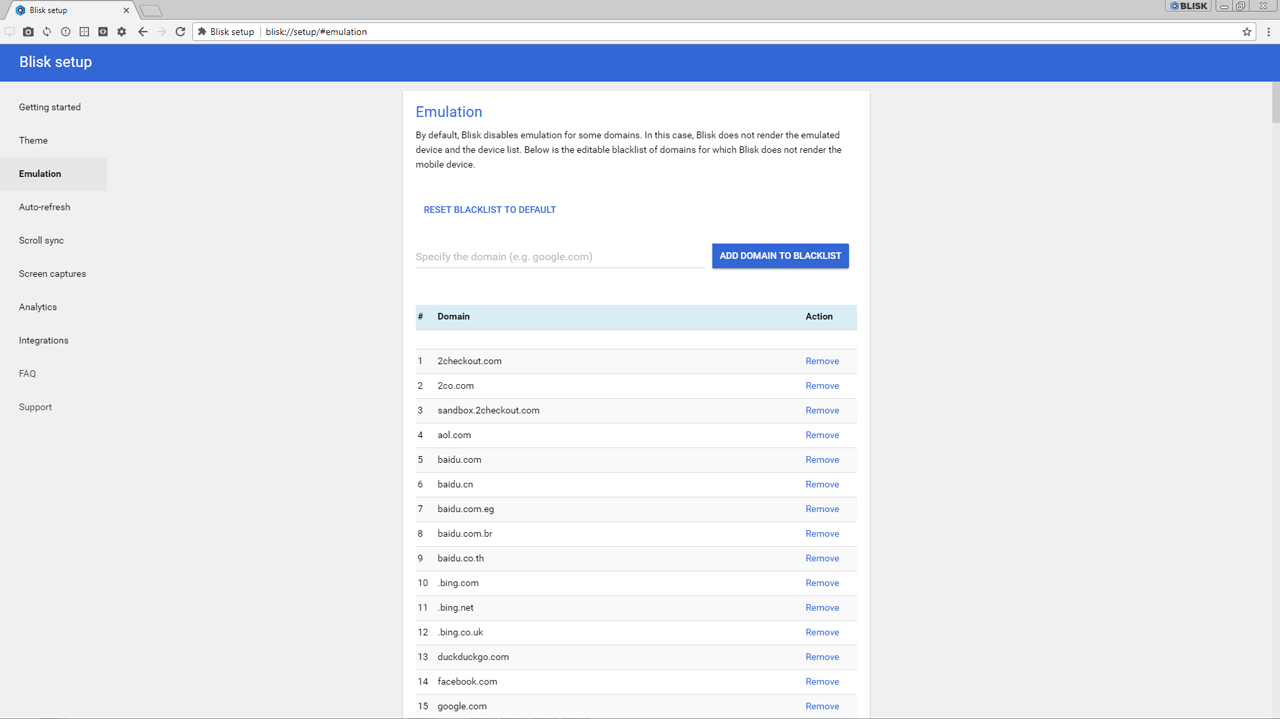 New Blisk setup - version 8