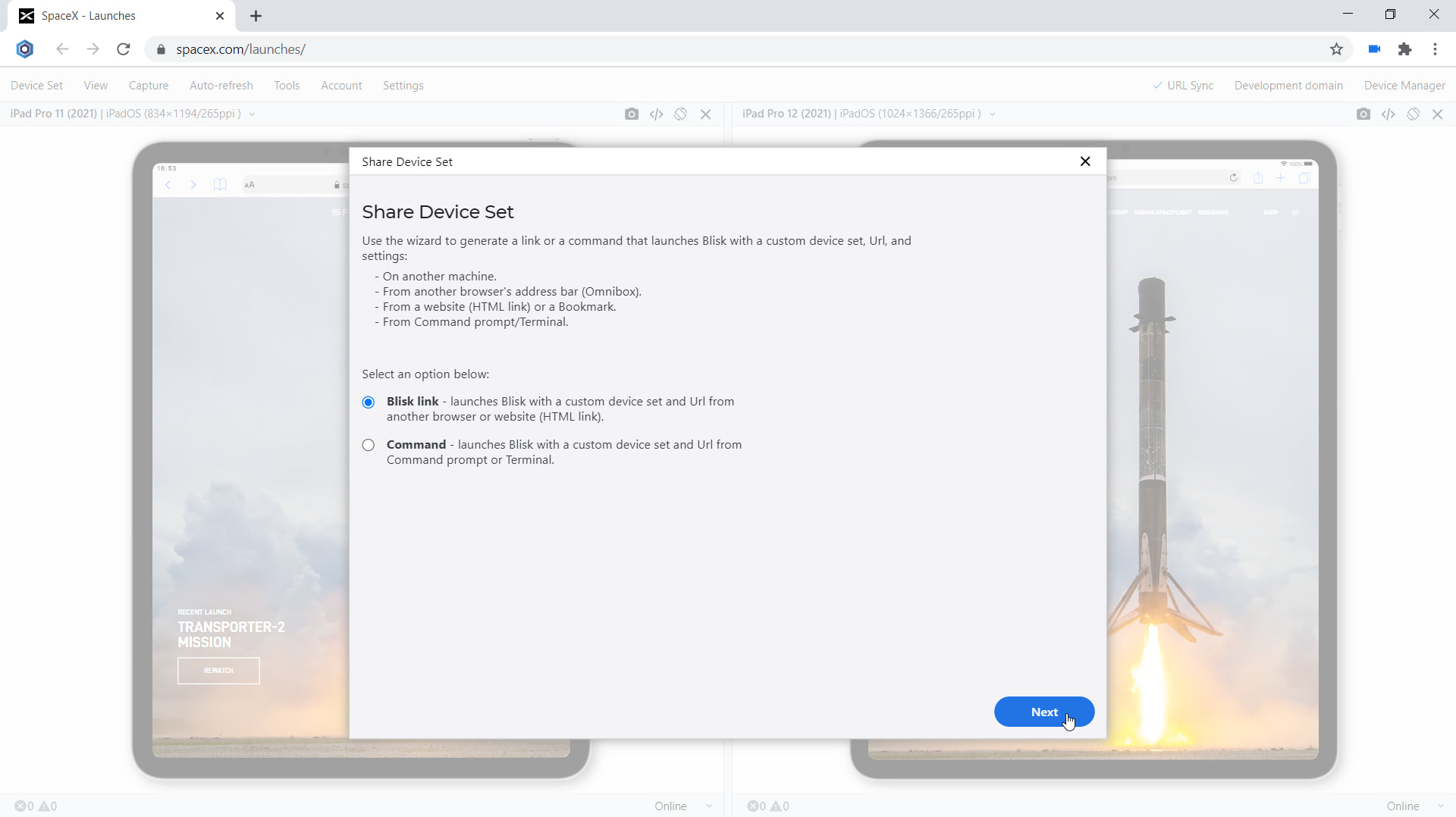 Blisk release 16.0.79.98