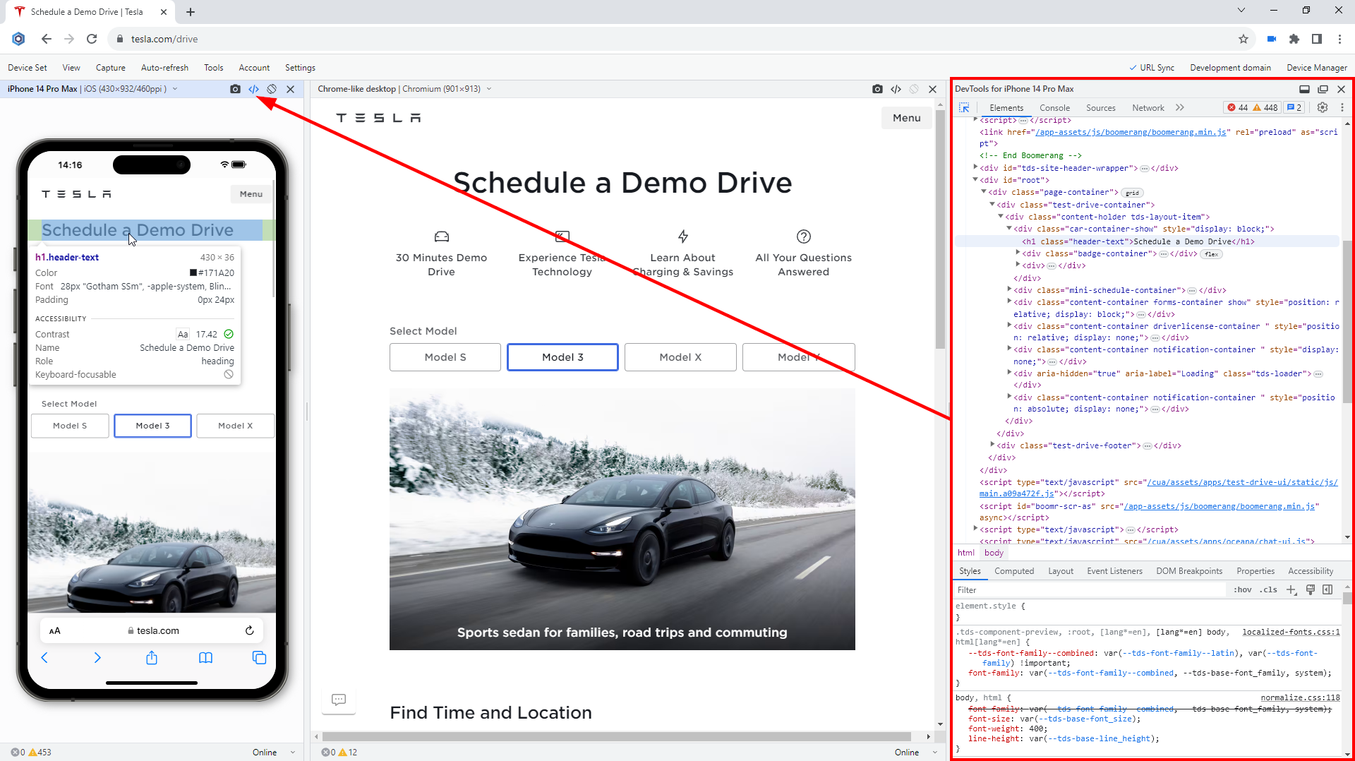 Universal DevTools mode