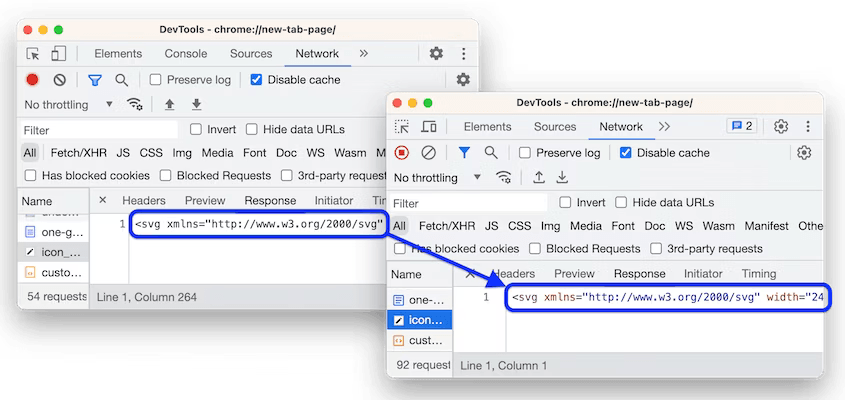 SVG files syntax highlighting
